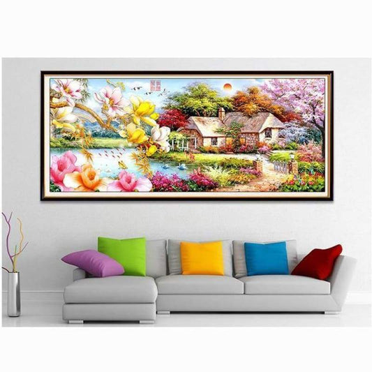 Landscape Large Sizes Square Wall Decor Full Drill - 5D Diy Diamond Painting Kits VM4129 - NEEDLEWORK KITS