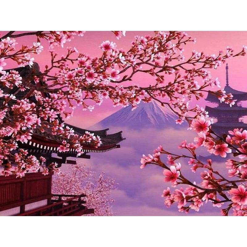 New Hot Sale Fuji Mountain Landscape Full Drill - 5D Diy Diamond Painting Kits VM9156 - NEEDLEWORK KITS