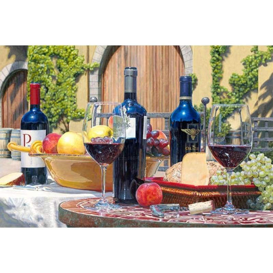 New Hot Sale Full Square Drill Wine Diamond Painting  Kits VM9985 - NEEDLEWORK KITS