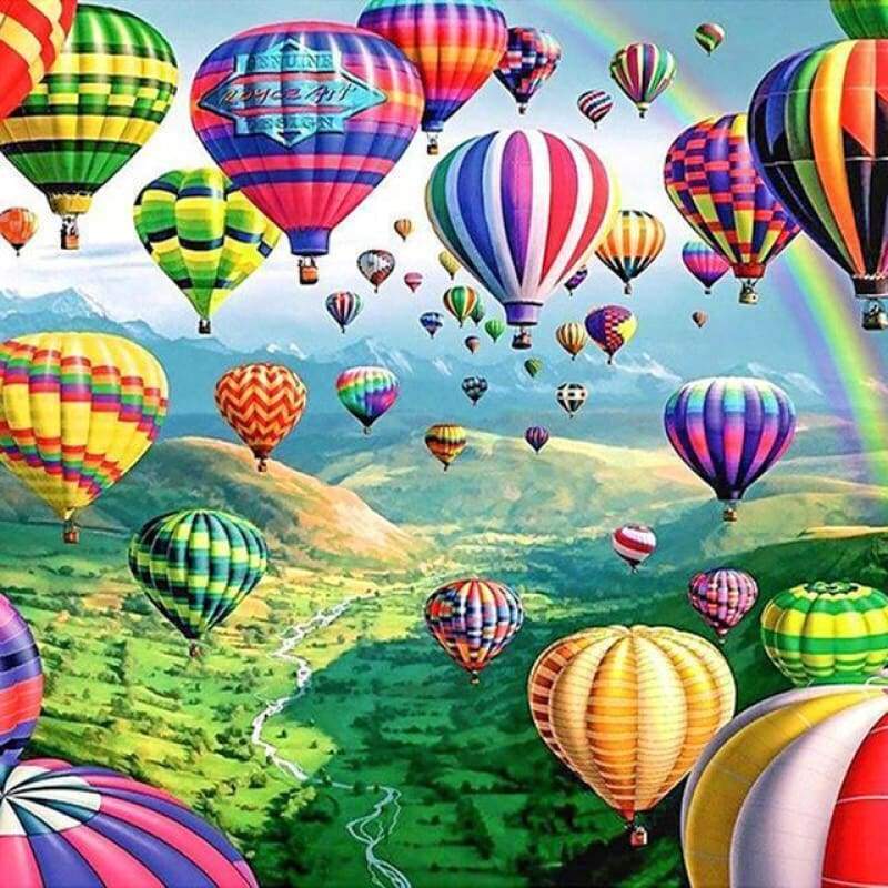New Hot Sale Gift Colored Balloons Full Drill - 5D Diy Diamond Painting Kits VM8135 - NEEDLEWORK KITS