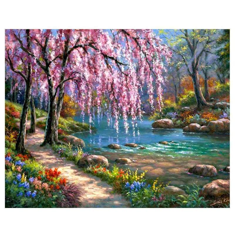 New Hot Sale Landscape Home Decor Full Drill - 5D Diy Diamond Painting Kits VM9082 - NEEDLEWORK KITS