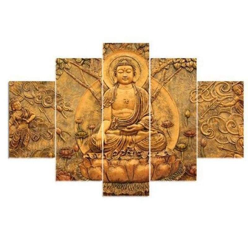 Full Drill - 5D DIY Diamond Painting Kits 5pcs Heavenly Buddha - NEEDLEWORK KITS