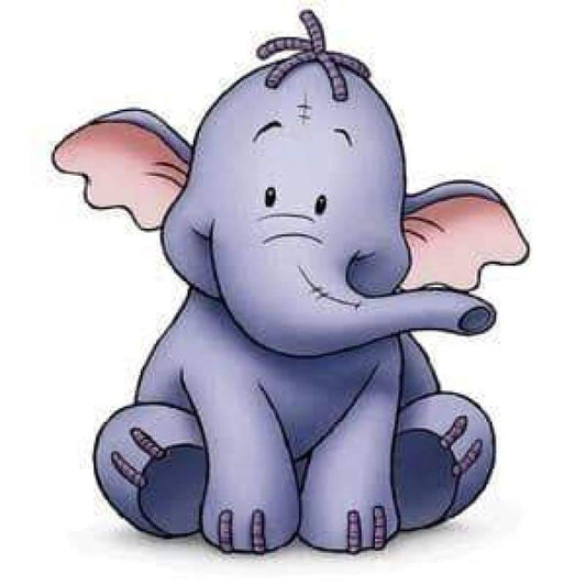 Elephant baby Lumpy. Full Drill Diamond Painting - NEEDLEWORK KITS