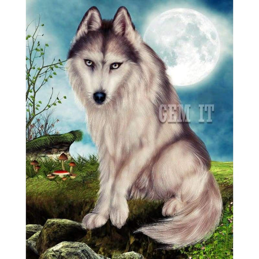 Wolf Full Drill Diamond Painting - - NEEDLEWORK KITS