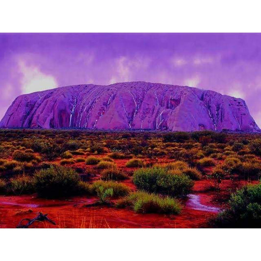 Ayers Rock Purple- Full Drill Diamond Painting - Special