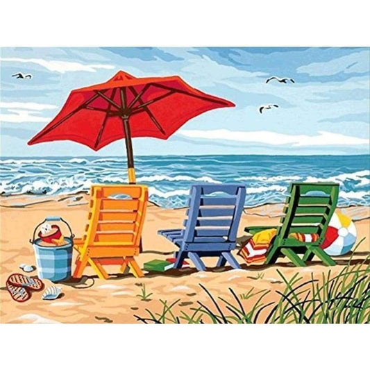 Beach Chairs - Full Drill Diamond Painting - Special Order -