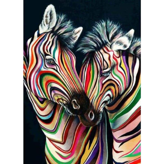 Colourful Zebras - Full Drill Diamond Painting - Special