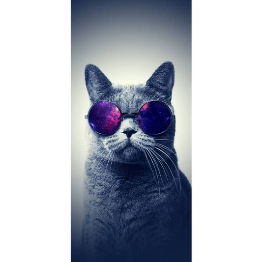 Cool Cat Glasses- Full Drill Diamond Painting - Special