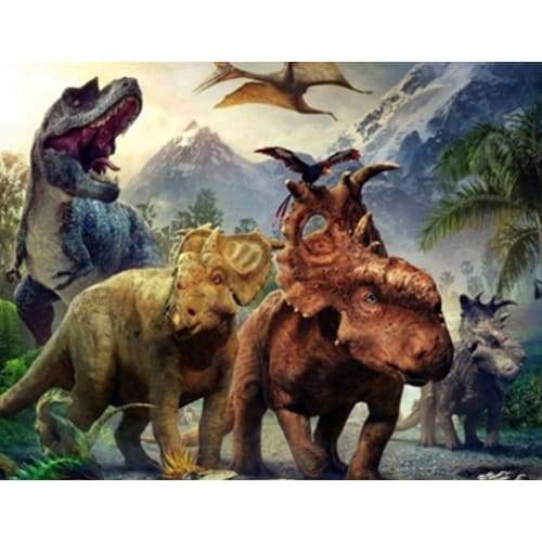 Dinosaurs 02- Full Drill Diamond Painting - Special Order -