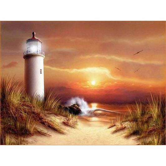 Dream Lighthouse Landscape Full Drill - 5D Diy Diamond