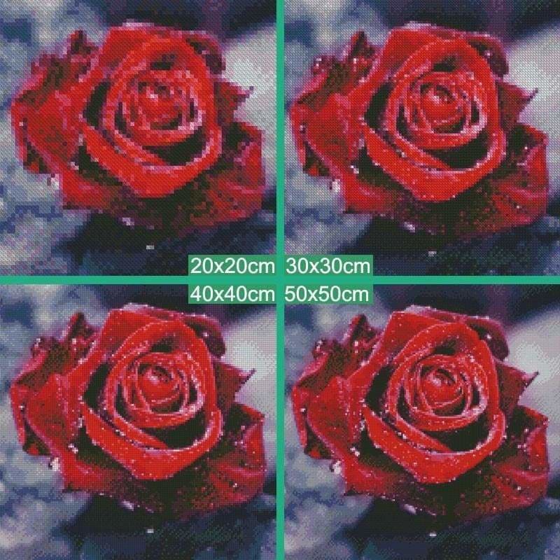 Dream Red Rose Full Drill - 5D Diy Diamond Painting Flowers 