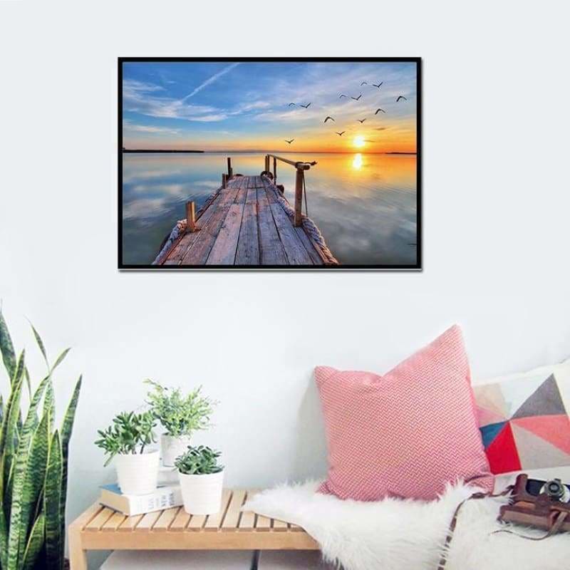 Dream Sunset Patterns Home Decor Full Drill - 5D DIY Diamond