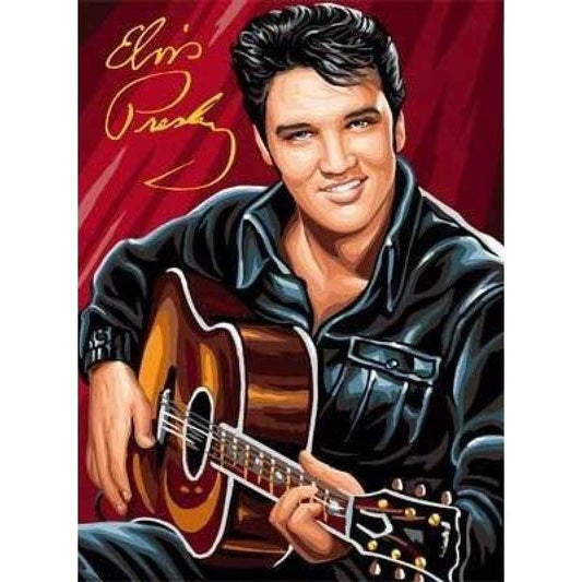 Elvis With Guitar- Full Drill Diamond Painting - Special
