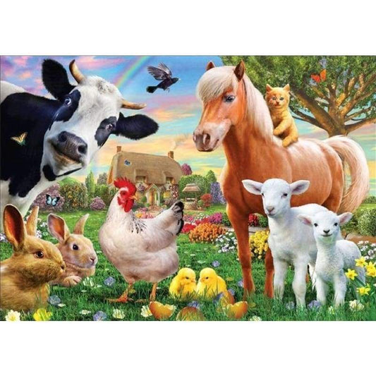Farm Yard Animals - Full Drill Diamond Painting - Special