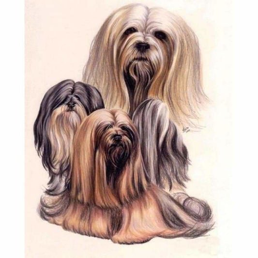 Full Drill - 5D Diamond Painting Kits Artistic Dogs Picture