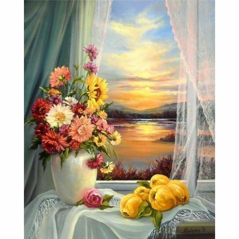 Full Drill - 5D Diamond Painting Kits Beautiful Flowers 