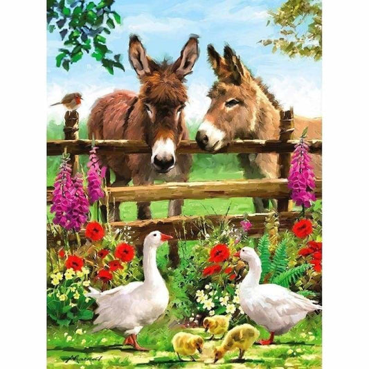 Full Drill - 5D Diamond Painting Kits Colored Drawing Duck