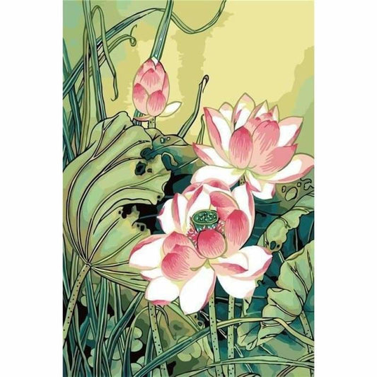 Full Drill - 5D Diamond Painting Kits Drawing Slim Lotus - 4