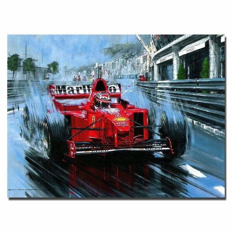 Full Drill - 5D Diamond Painting Kits Fast Formula 1 Racing 