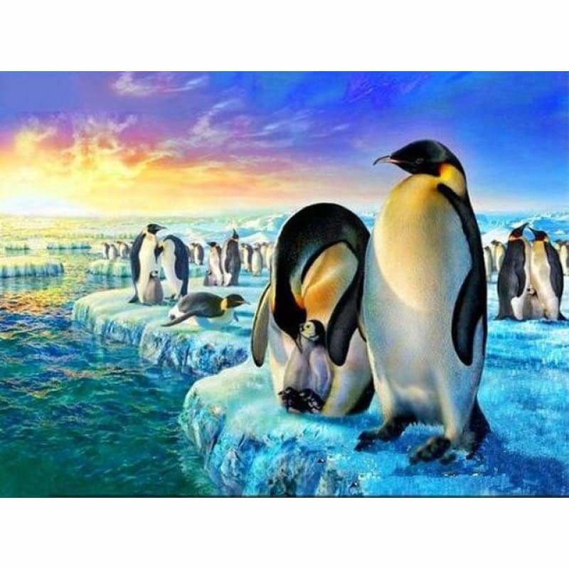 Full Drill - 5D Diamond Painting Kits Penguin Family - 4