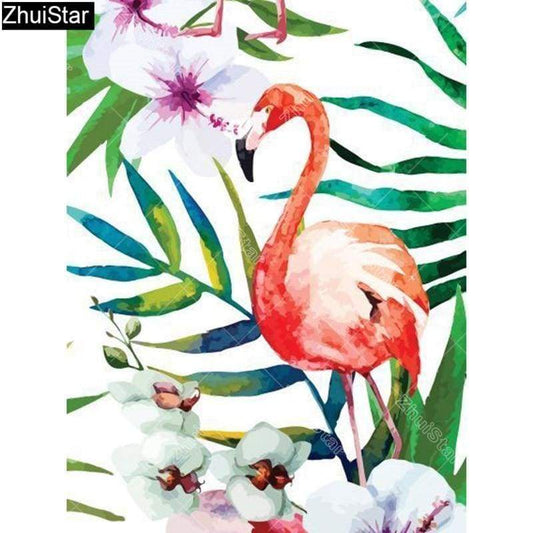 Full Drill - 5D DIY Diamond Painting Kits Cartoon Flamingo - NEEDLEWORK KITS