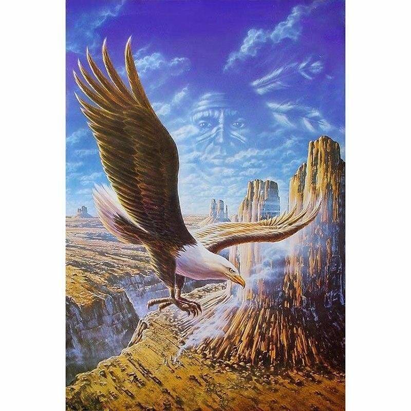 Full Drill - 5D DIY Diamond Painting Flying Eagle Mosaic Art