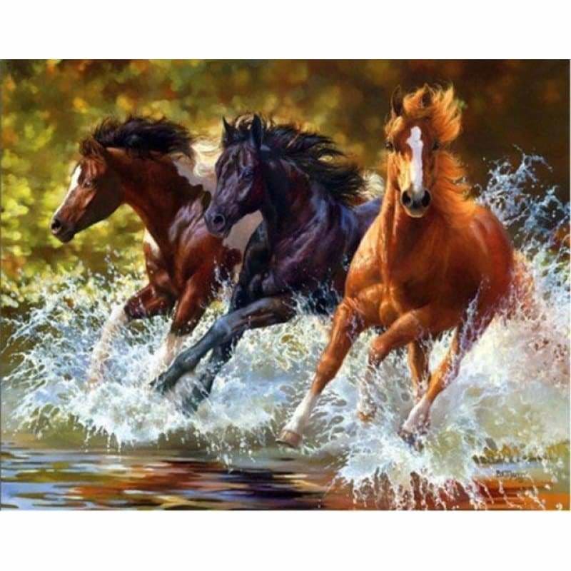 Full Drill - 5D DIY Diamond Painting Horses Embroidery 