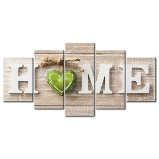 Full Drill - 5D DIY Diamond Painting Kits 5pcs Sweet Home