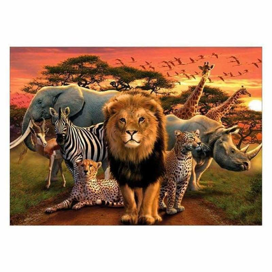 Full Drill - 5D DIY Diamond Painting Kits Amaizng Safari