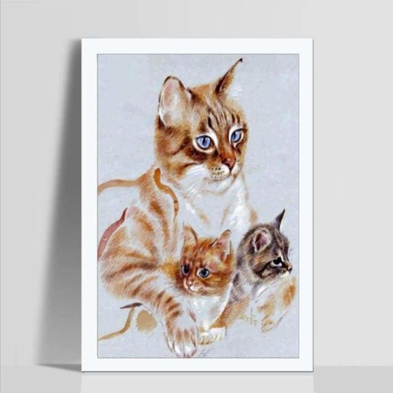 Full Drill - 5D DIY Diamond Painting Kits Artistic Cat 