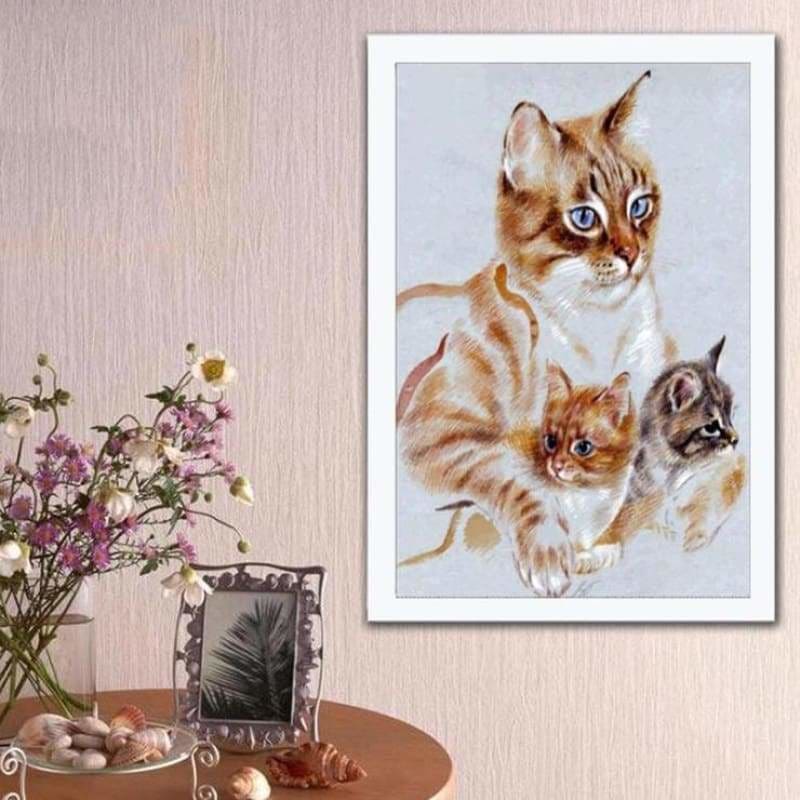 Full Drill - 5D DIY Diamond Painting Kits Artistic Cat 