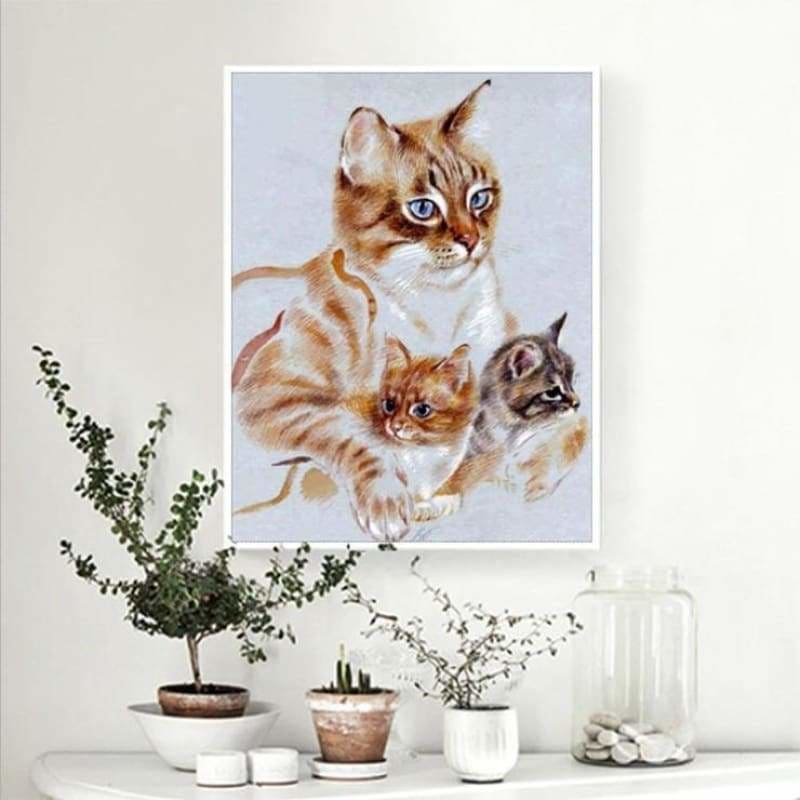 Full Drill - 5D DIY Diamond Painting Kits Artistic Cat 