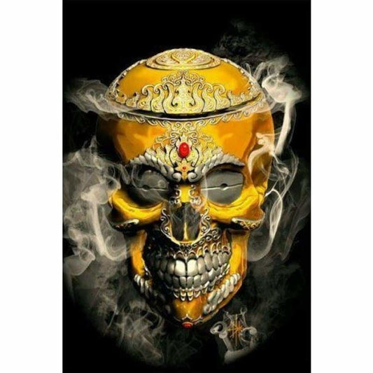 Full Drill - 5D DIY Diamond Painting Kits Bad Skull King -