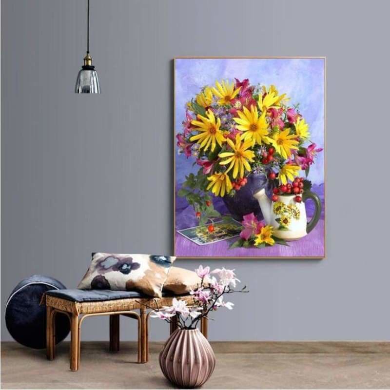 Full Drill - 5D DIY Diamond Painting Kits Beautiful Flowers 