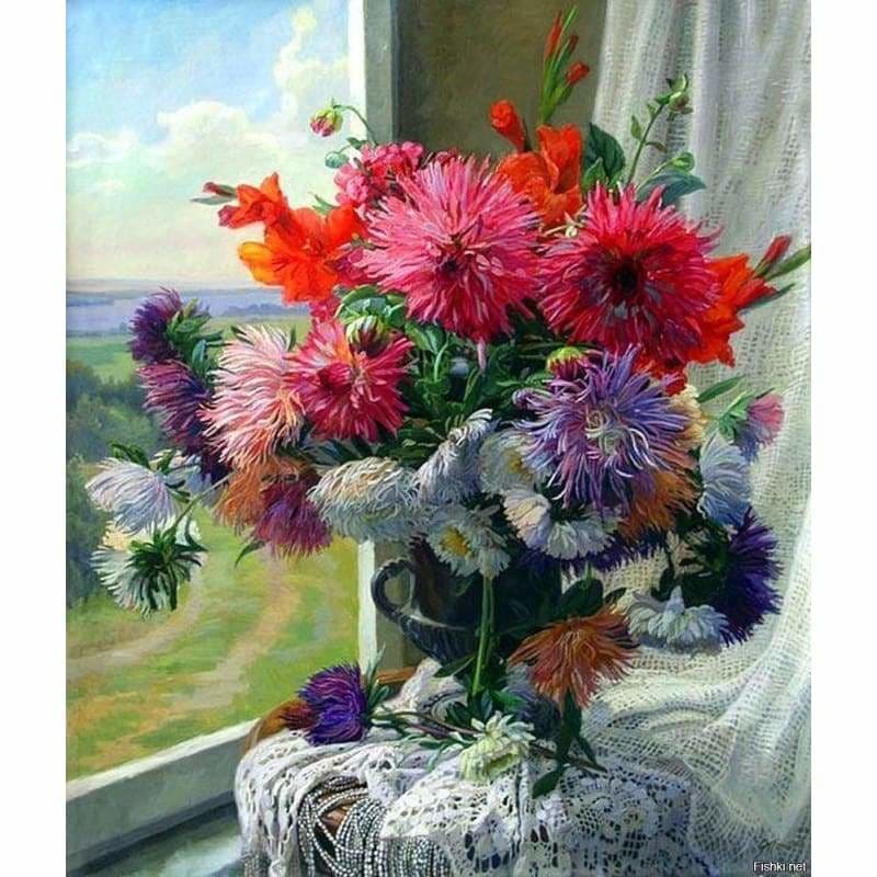 Full Drill - 5D DIY Diamond Painting Kits Beautiful Flowers 