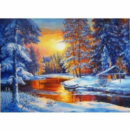 Full Drill - 5D DIY Diamond Painting Kits Beautiful Snowy