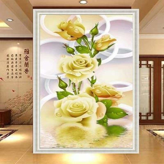 Full Drill - 5D DIY Diamond Painting Kits Beautiful Yellow 