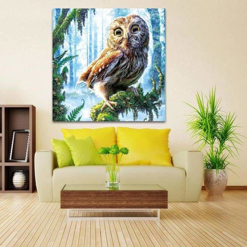 Full Drill - 5D DIY Diamond Painting Kits Cartoon Animal Owl