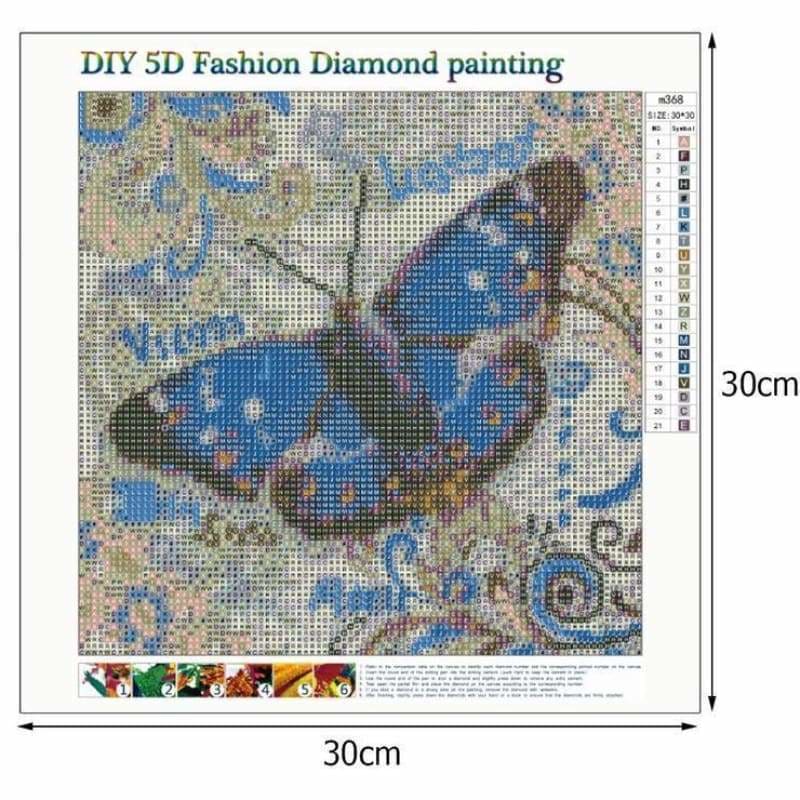 Full Drill - 5D DIY Diamond Painting Kits Cartoon Butterfly