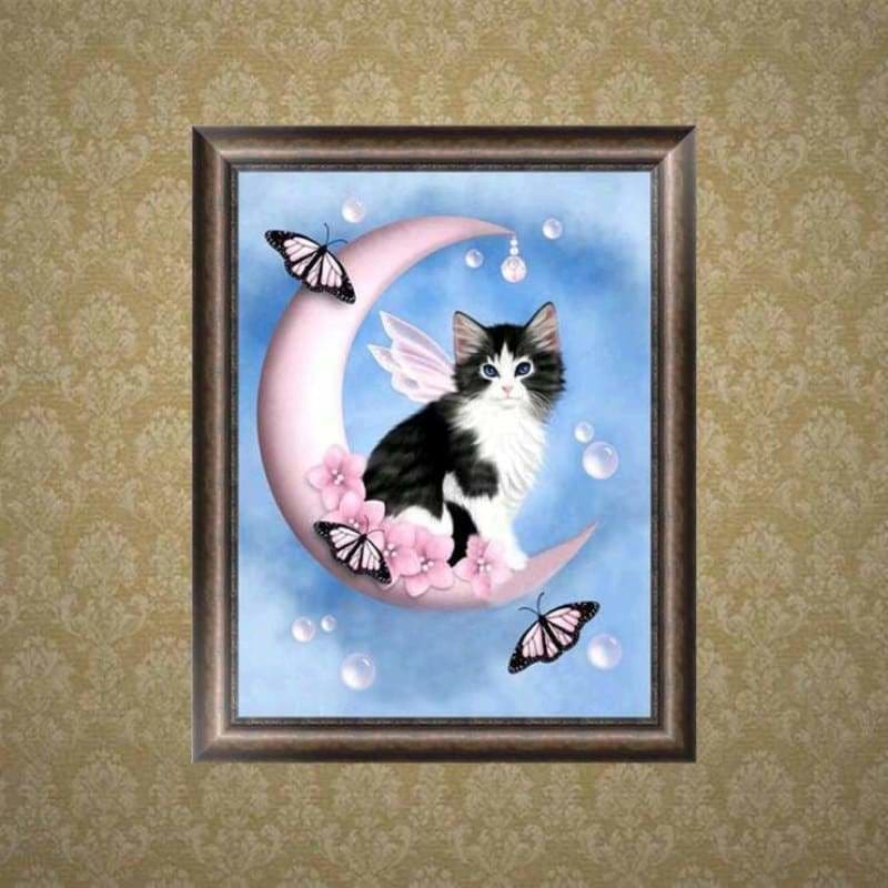 Full Drill - 5D DIY Diamond Painting Kits Cartoon Cat Elf on