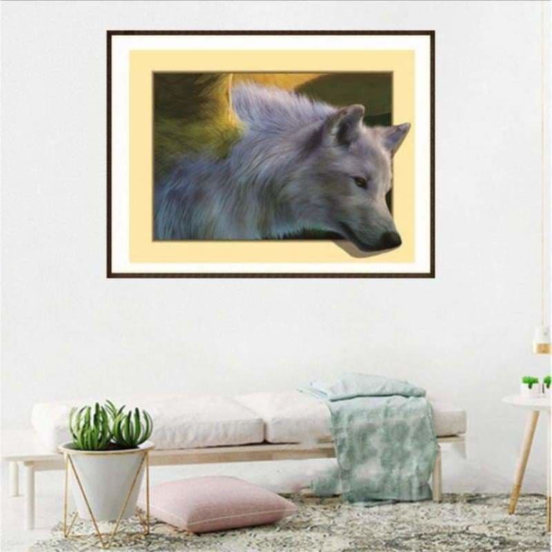 Full Drill - 5D DIY Diamond Painting Kits Cartoon Cool Wolf 