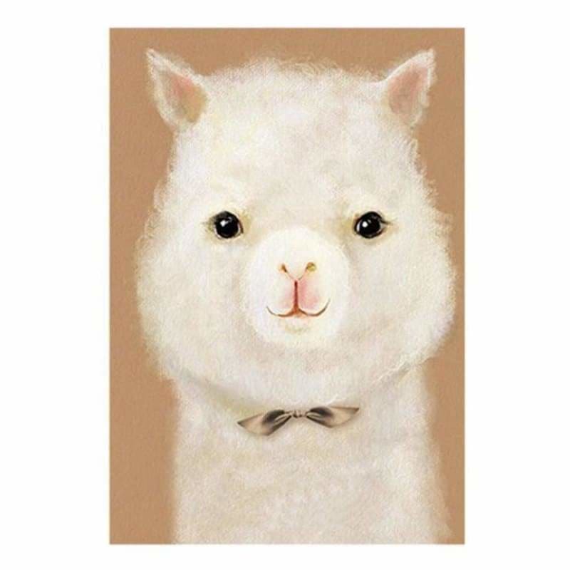 Full Drill - 5D DIY Diamond Painting Kits Cartoon Farm Animal Alpaca - NEEDLEWORK KITS