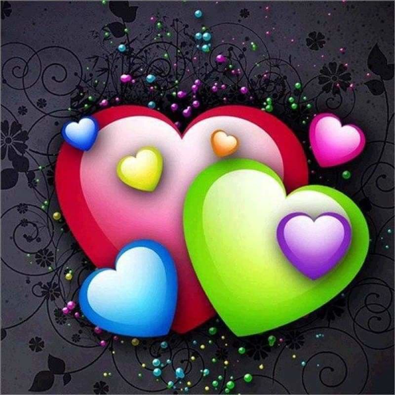 Heart Shaped Diamond Painting
