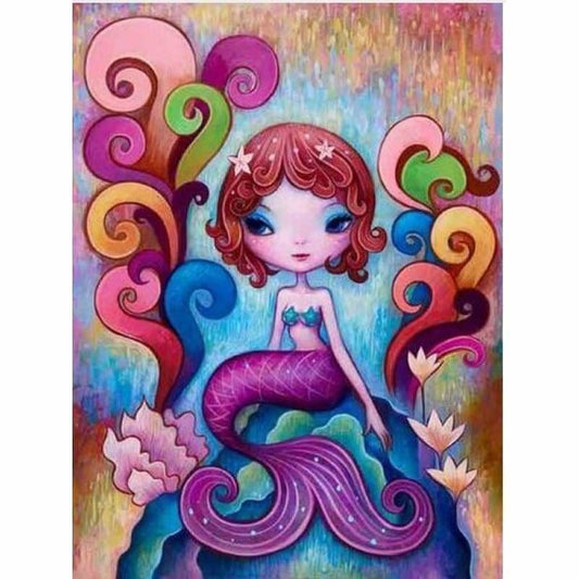 Full Drill - 5D DIY Diamond Painting Kits Cartoon Mermaid