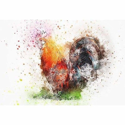 Full Drill - 5D DIY Diamond Painting Kits Colorful Cock - 3