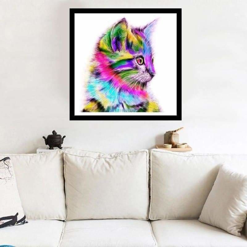 Full Drill - 5D DIY Diamond Painting Kits Colorful Cute Cat