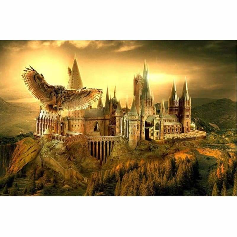 Full Drill - 5D DIY Diamond Painting Kits Dream Castle Eagle