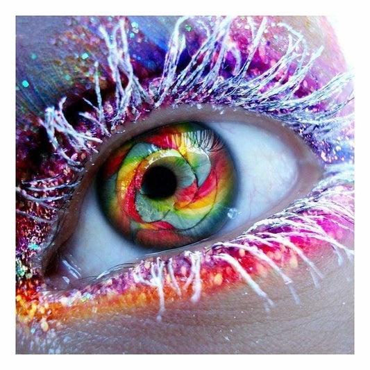 Full Drill - 5D DIY Diamond Painting Kits Dream Colorful Eye - NEEDLEWORK KITS