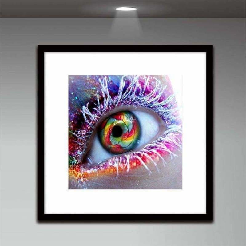 Full Drill - 5D DIY Diamond Painting Kits Dream Colorful Eye - NEEDLEWORK KITS