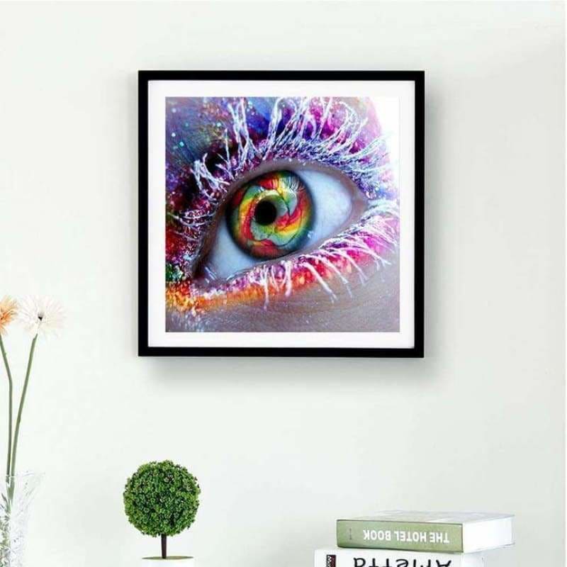 Full Drill - 5D DIY Diamond Painting Kits Dream Colorful Eye - NEEDLEWORK KITS